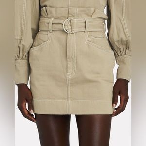 Zimmermann khaki mini skirt size 1